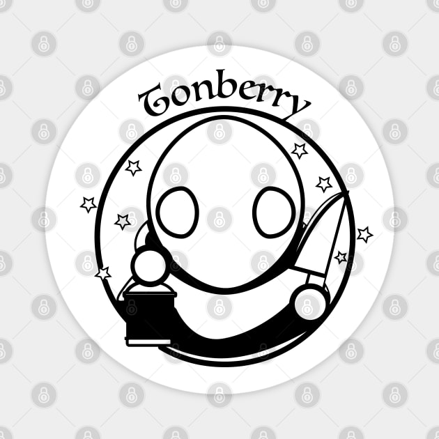 stabby berry - Black outline Magnet by Petites Choses